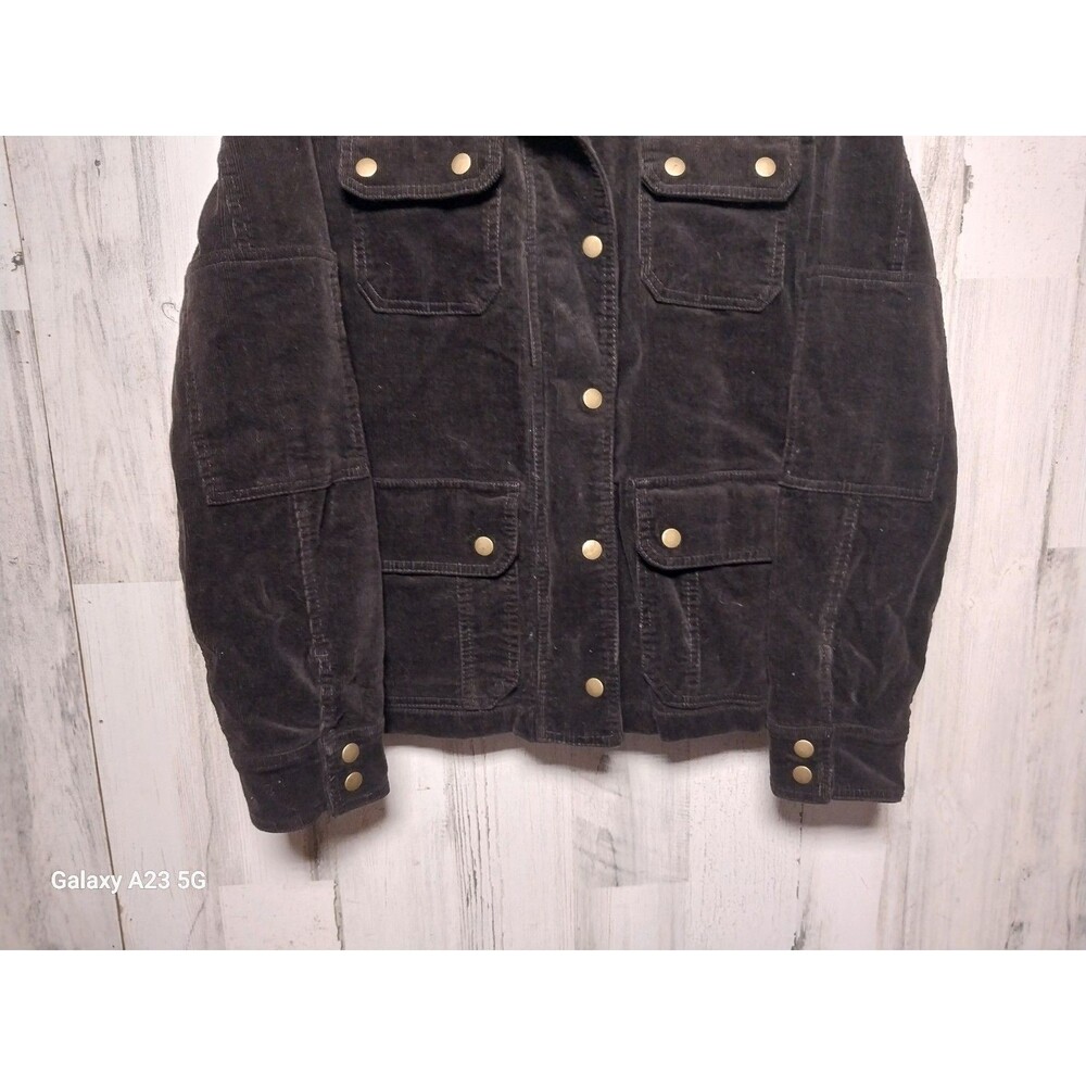 Kut from the Kloth Black Corduroy Utility Jacket - Picture 2 of 7